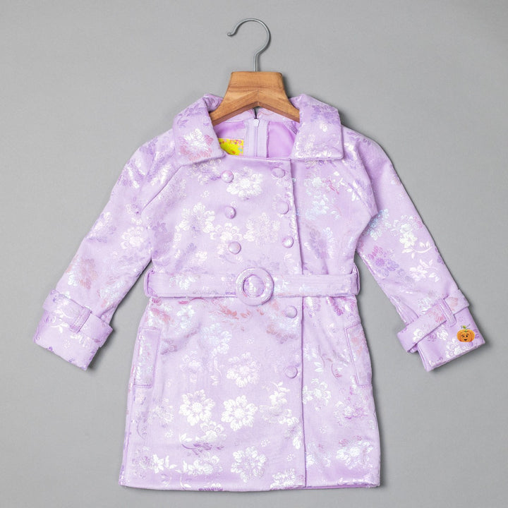 Purple Midi Dress for Girls