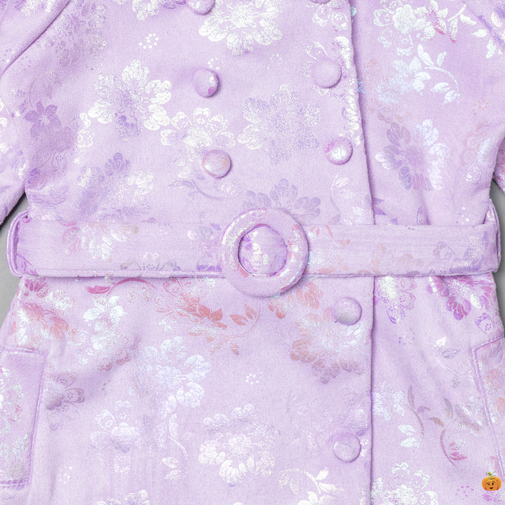 Purple Midi Dress for Girls