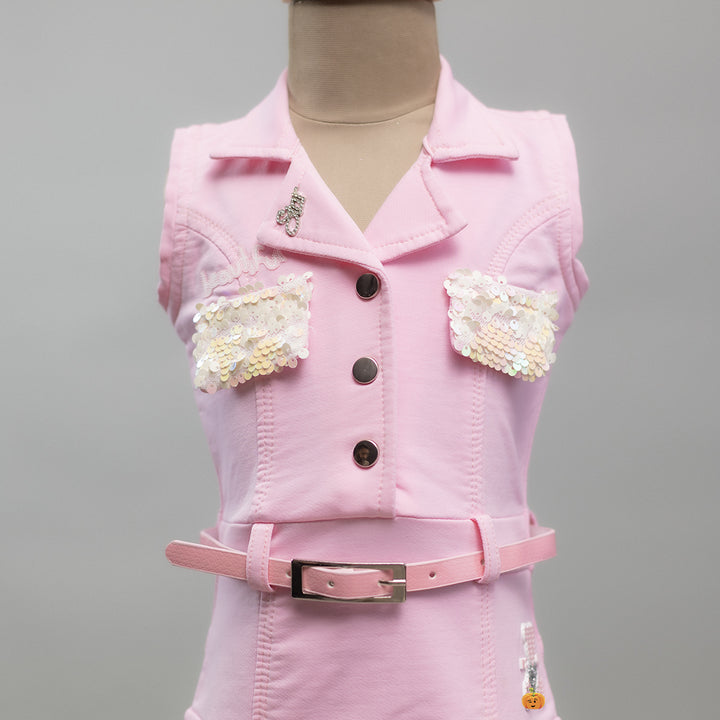 Pink Midi Dress for Girls