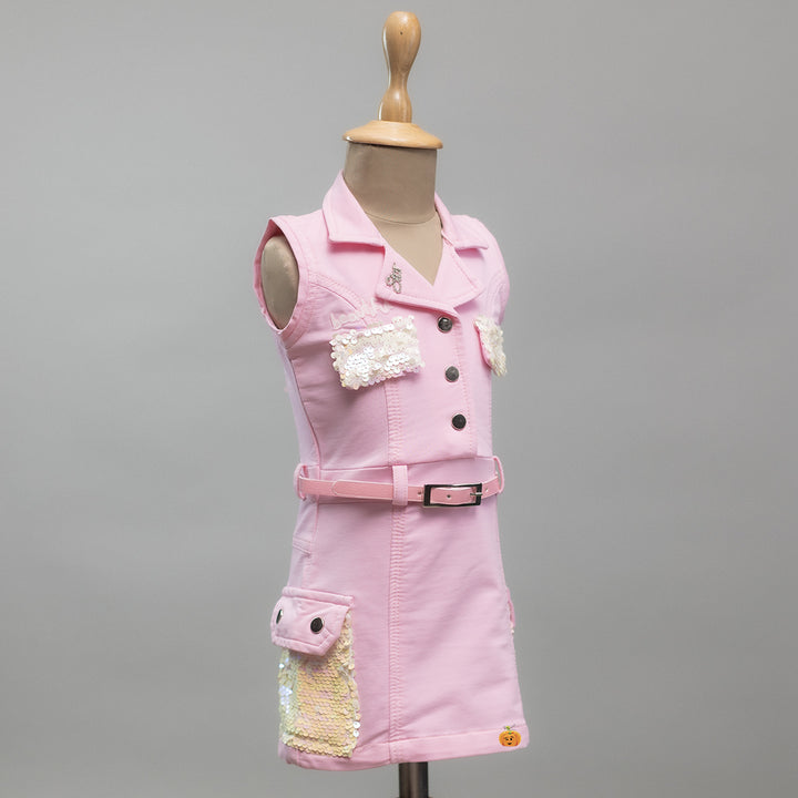 Pink Midi Dress for Girls