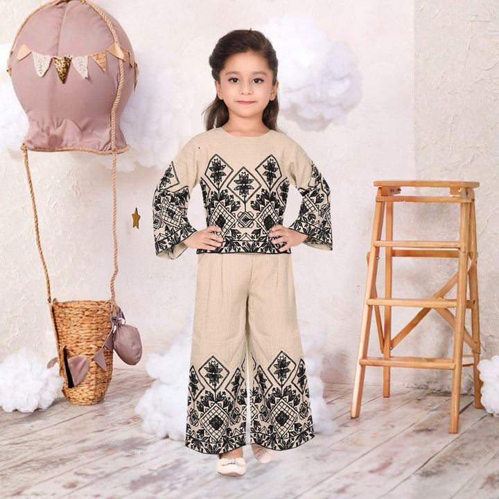 Western Palazzo Co-ord Set for Girls