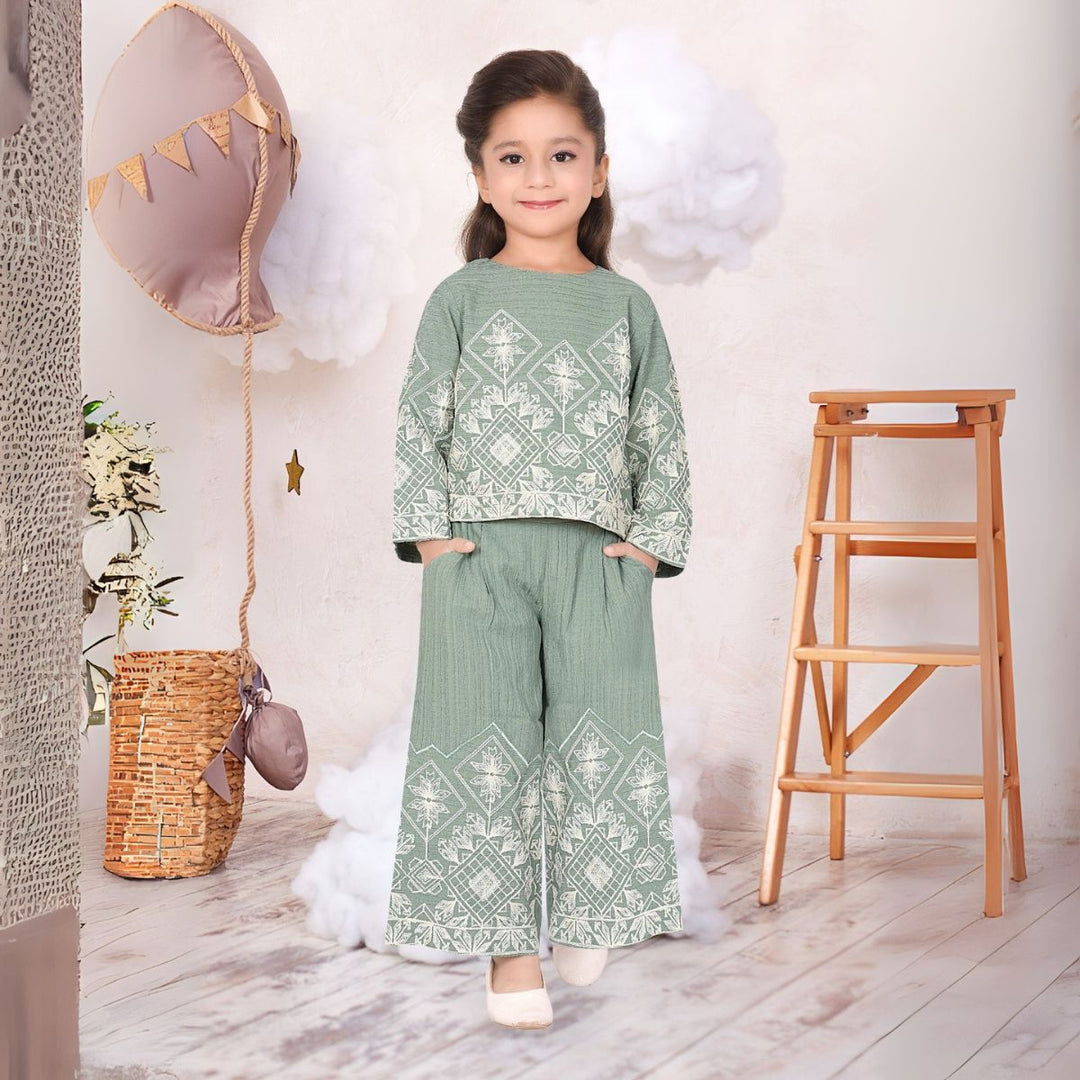 Western Palazzo Co-ord Set for Girls