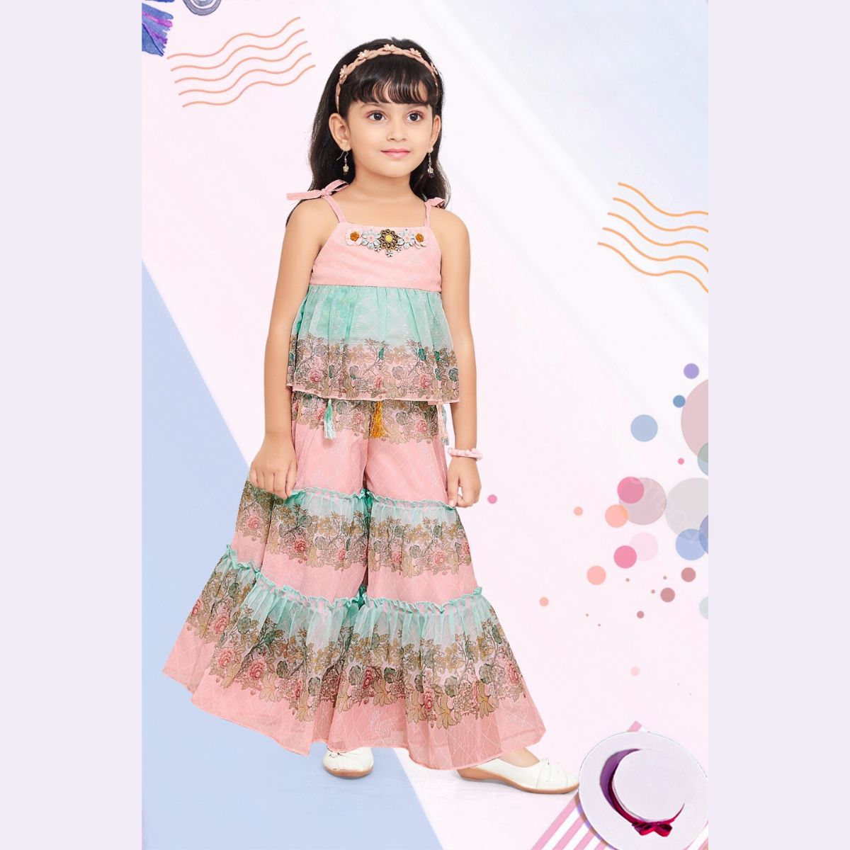 Boat Neck Princess Cut Floor Length Flare Indo Western Dress – Missprint  India