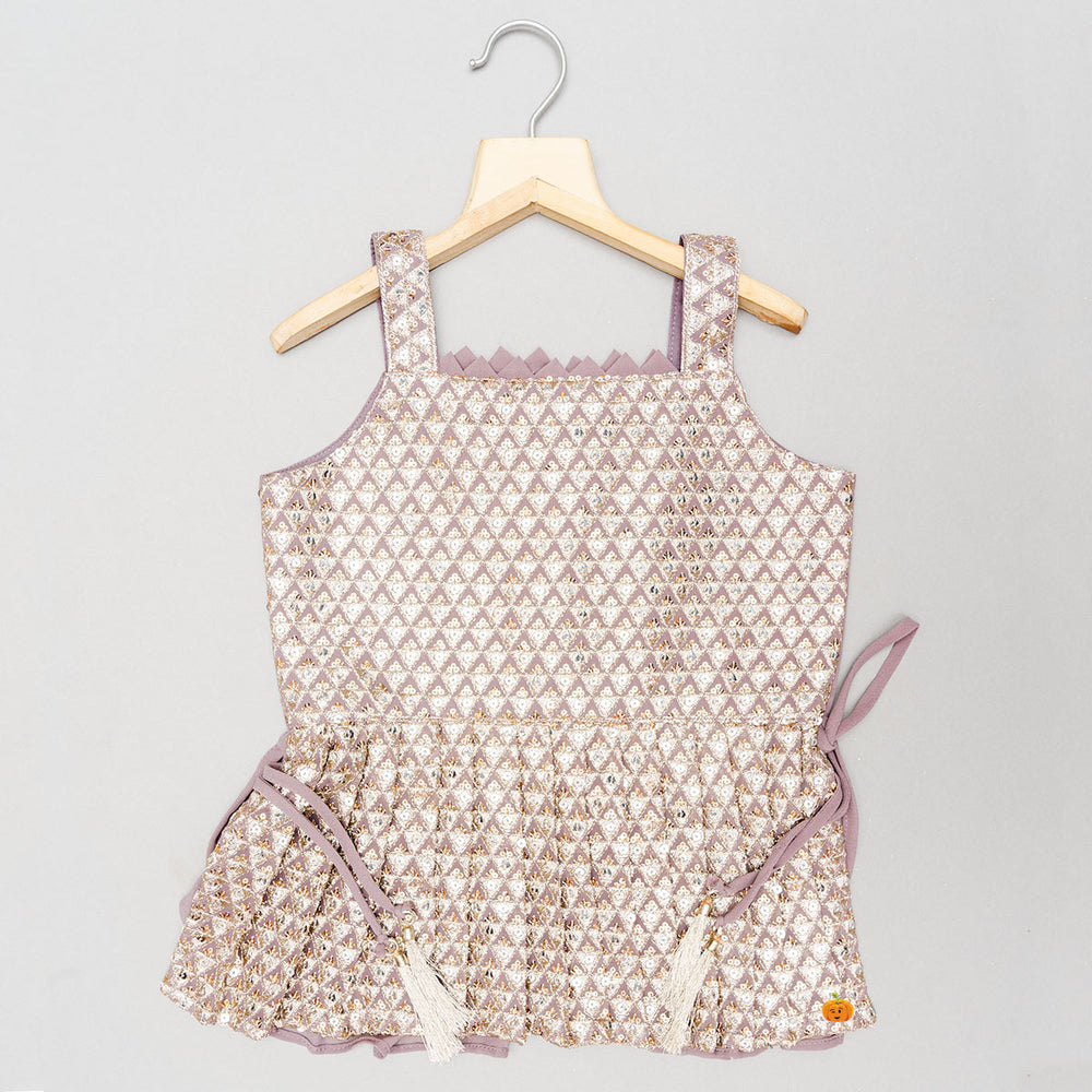 Peplum Kurti Girls Palazzo Suit Top 