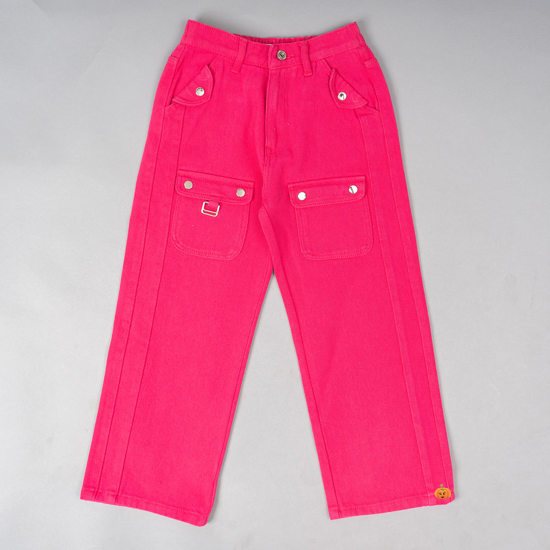 Buy Pink Cargo Girls Jeans – Mumkins