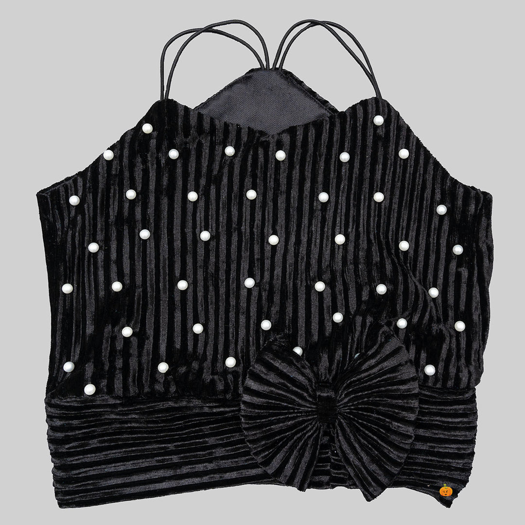 Striped Pattern Top for Girls Front View