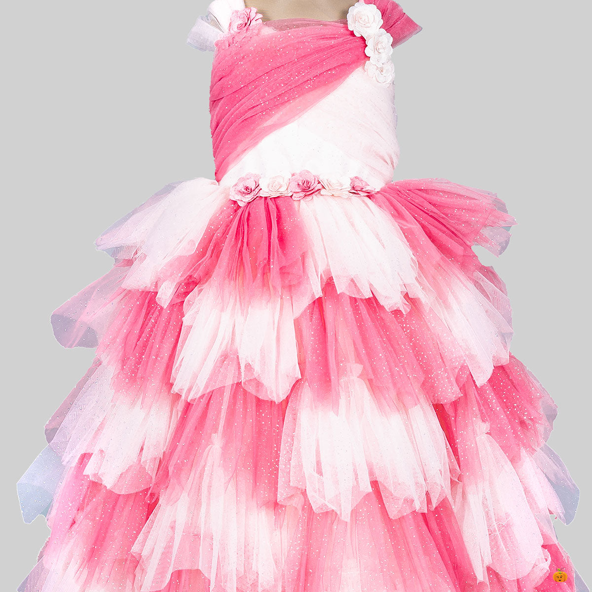 Buy Multi Layered Net Gown for Girls Mumkins