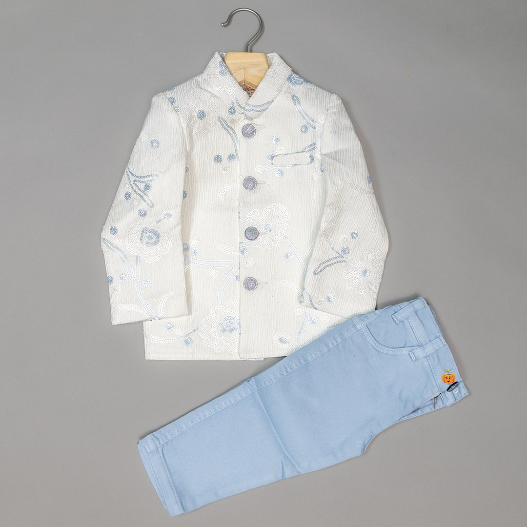 Cream Jodhpuri Suit for Boys 