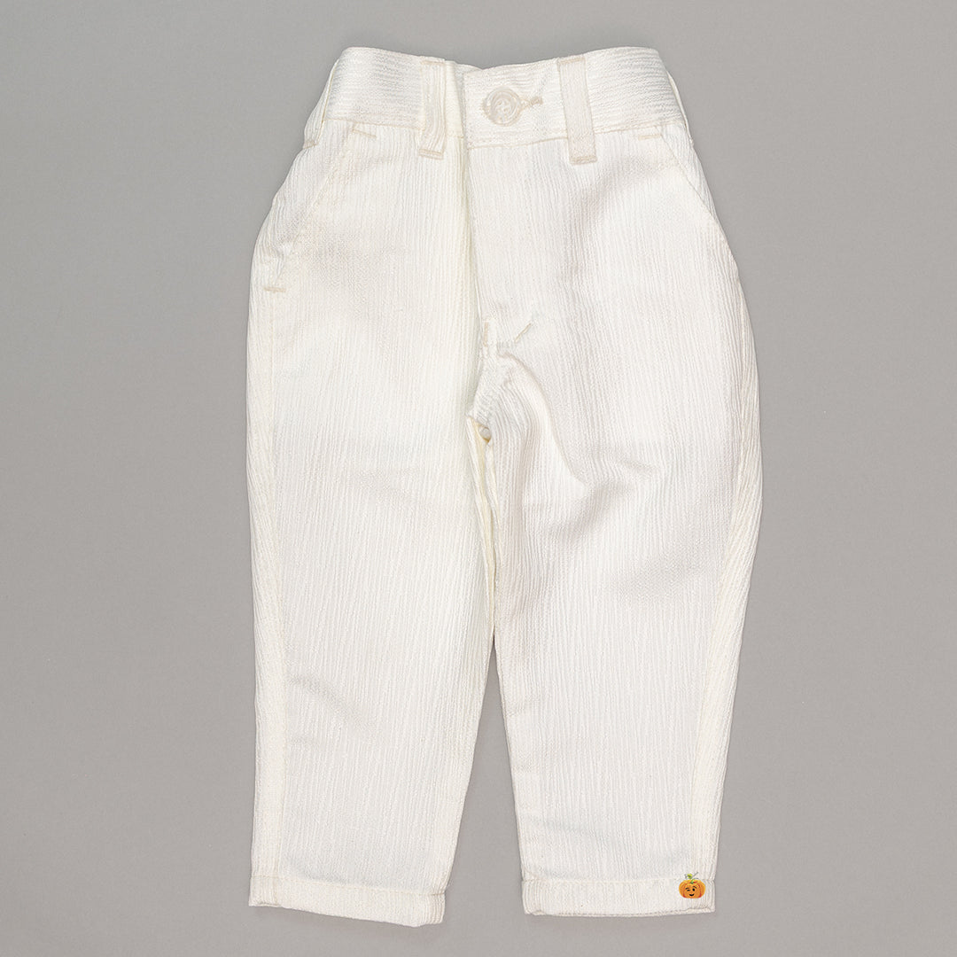Floral Cream Jodhpuri Suit for Boys