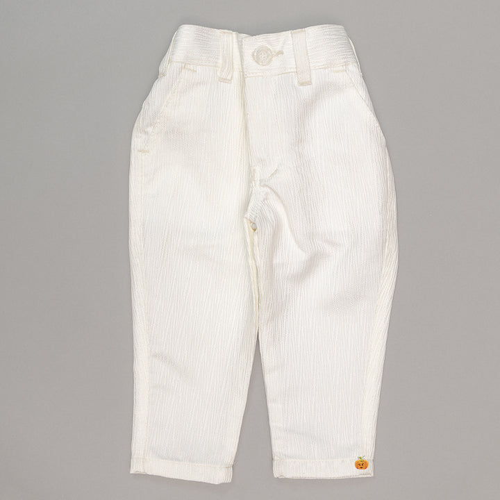 Floral Cream Jodhpuri Suit for Boys