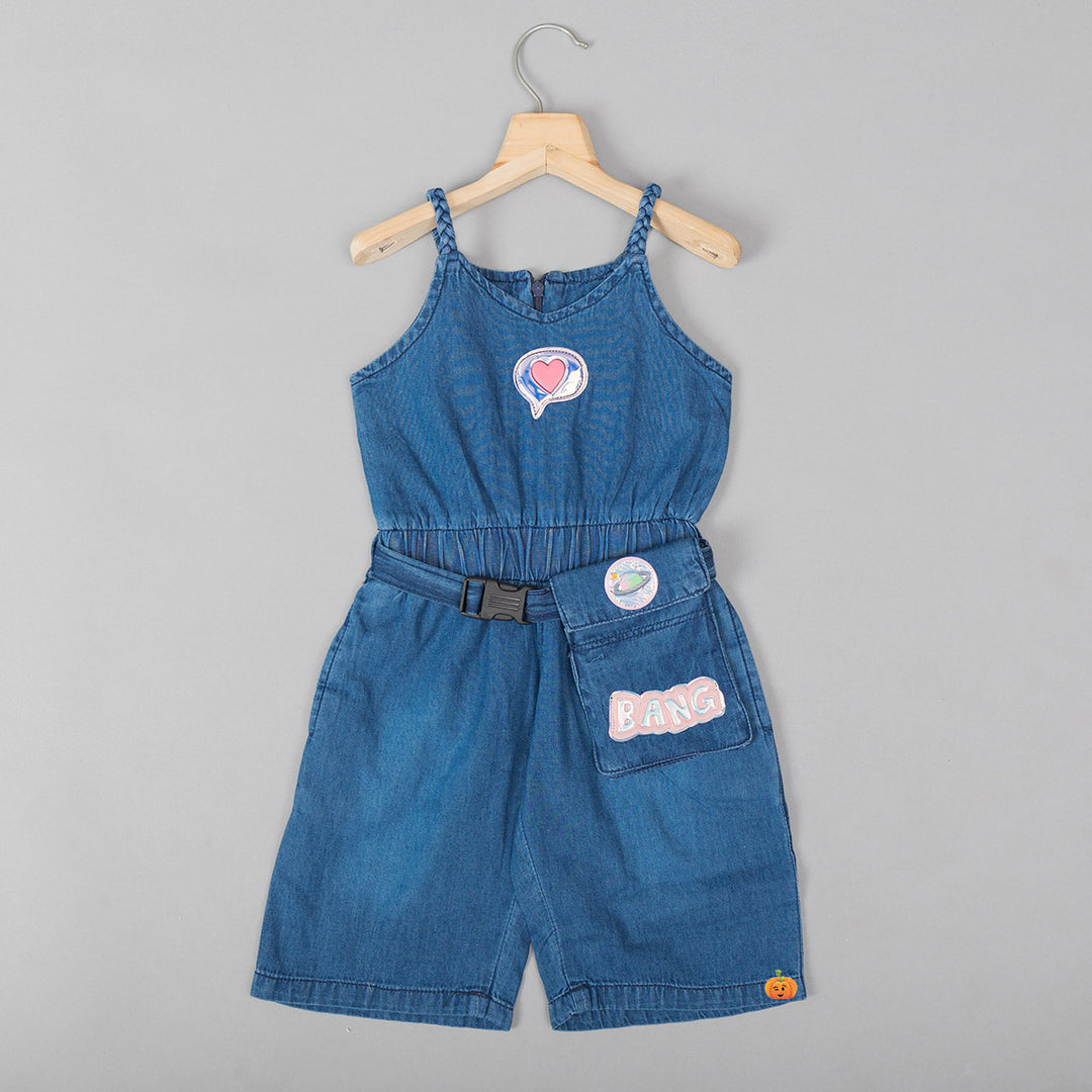 Denim Jump Suit for Girls