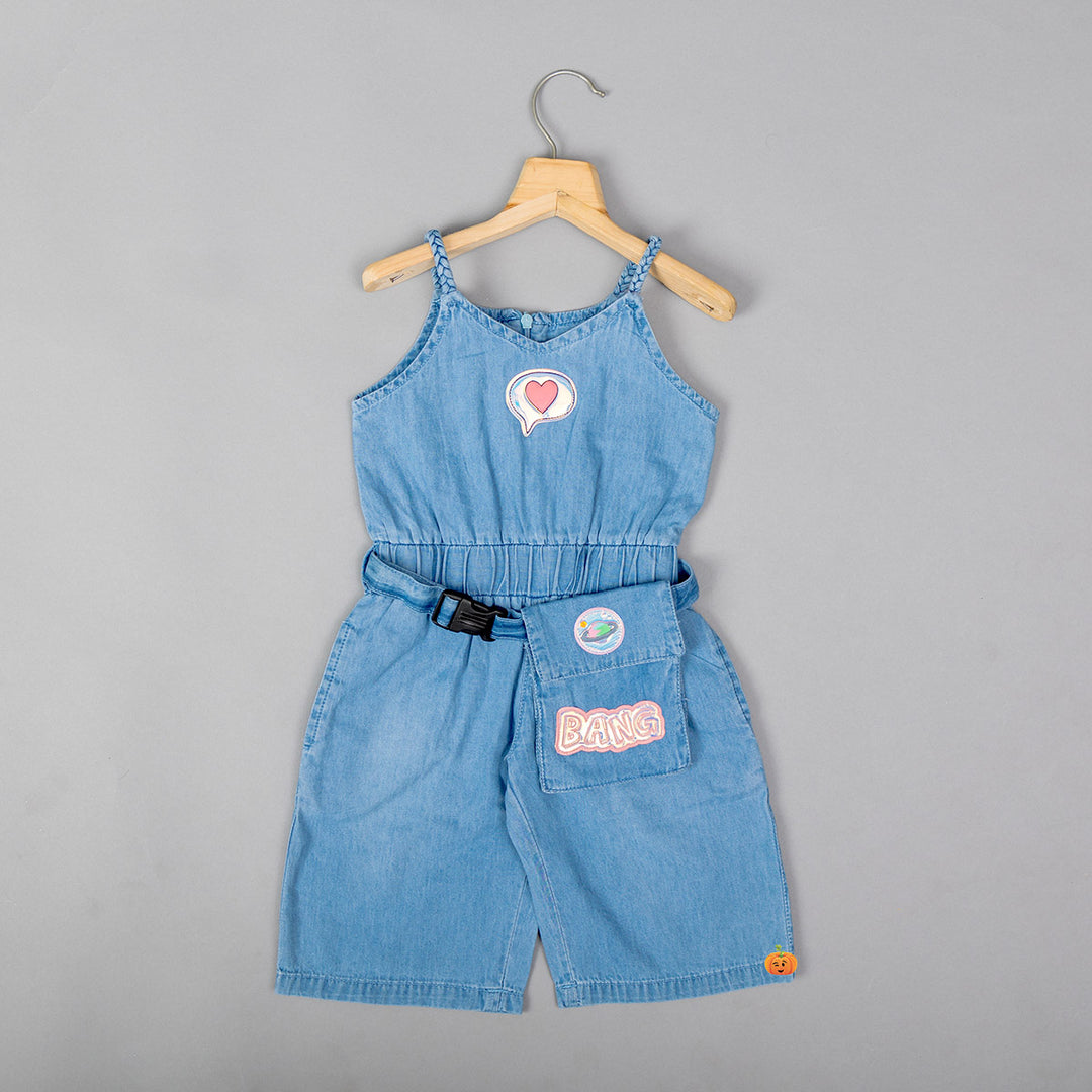 Denim Jump Suit for Girls