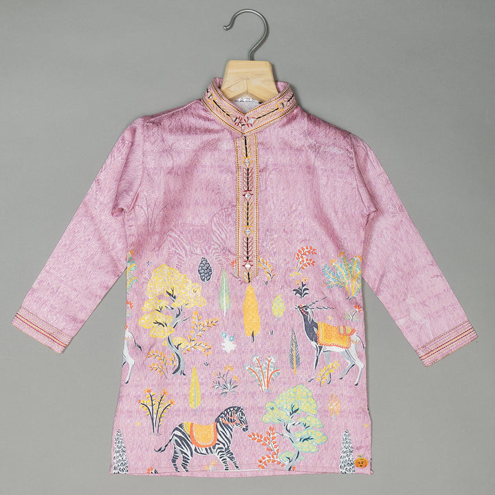 Onion Printed Kurta Pajama for Boys