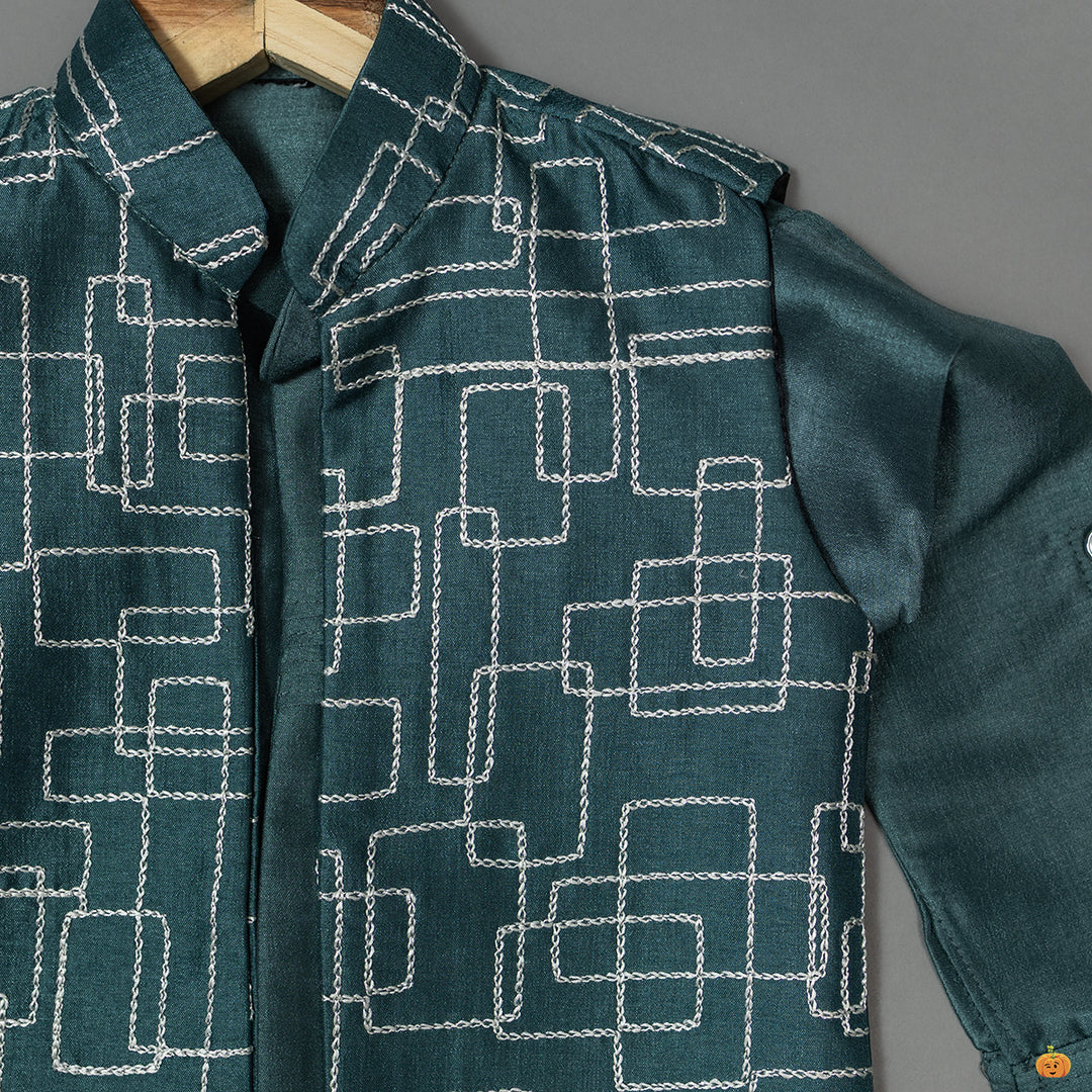 Rama Boys Kurta Pajama with Nehru Jacket 