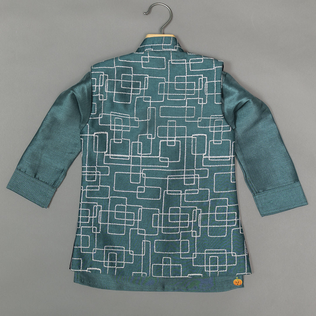 Rama Boys Kurta Pajama with Nehru Jacket 