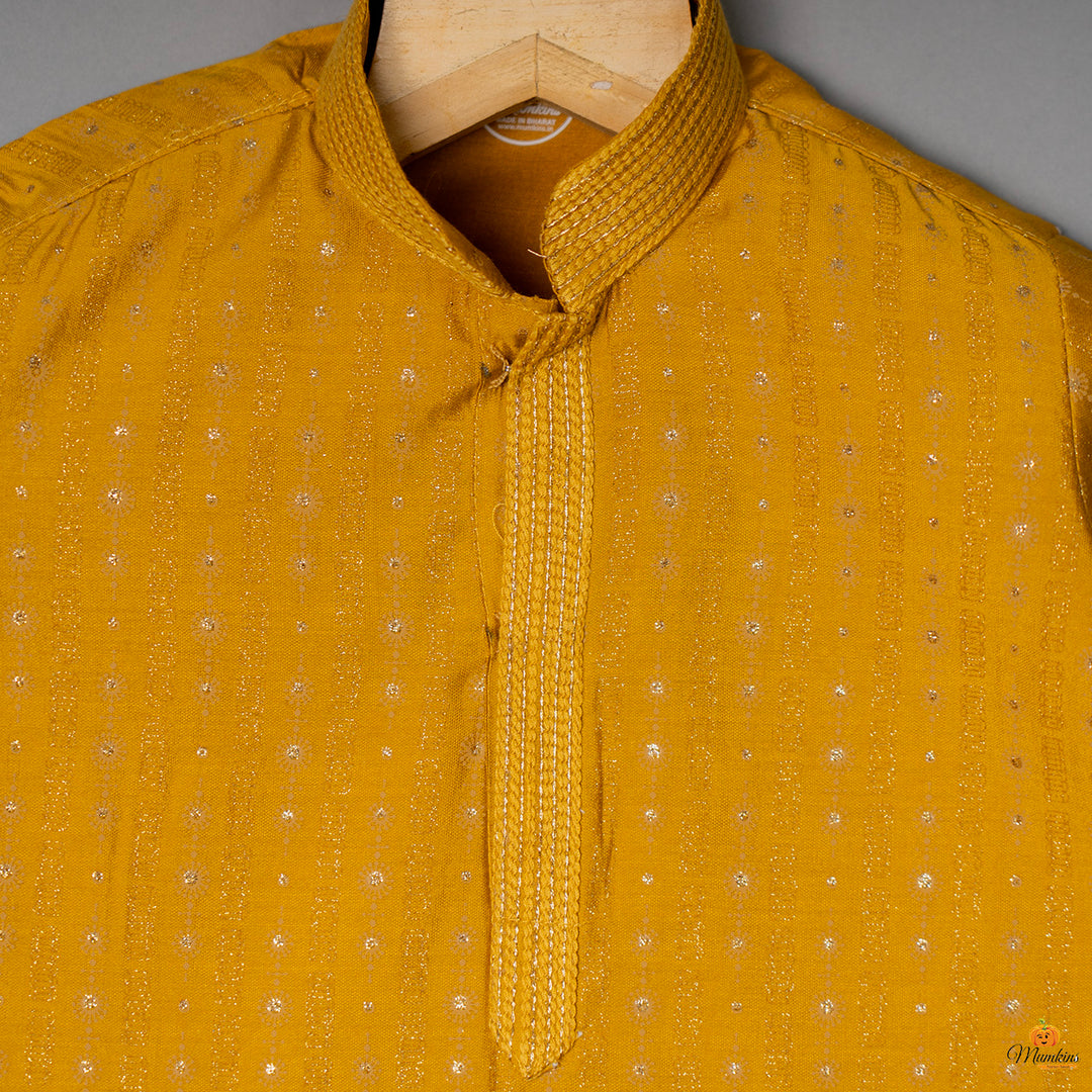 Mustard Boys Kurta Pajama