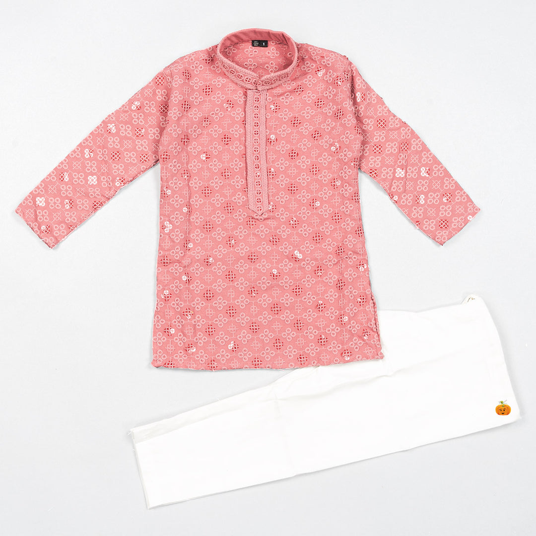 Sequin Embroidered Boys Kurta Pajama 