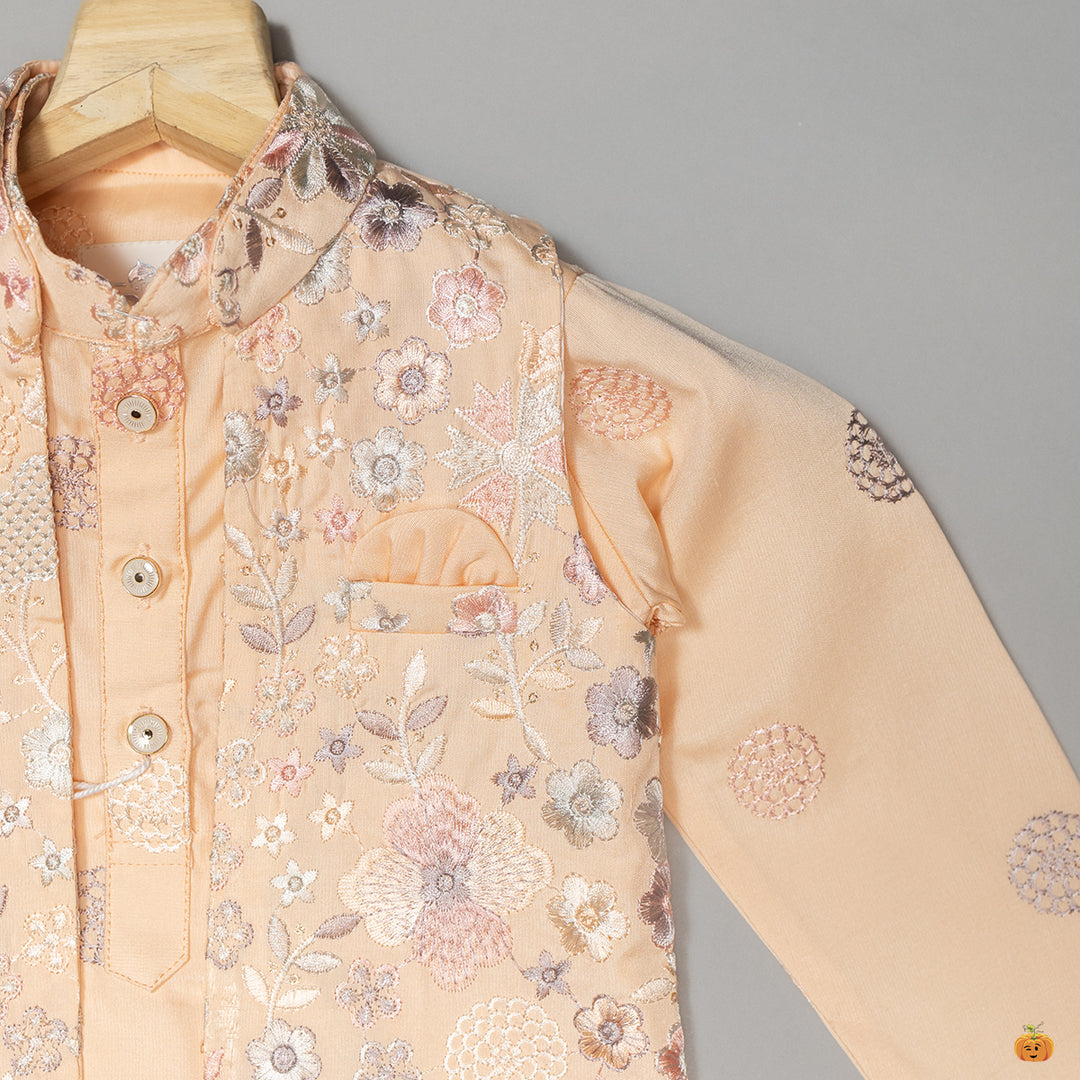 Floral Embroidered Kurta Pajama for Boys