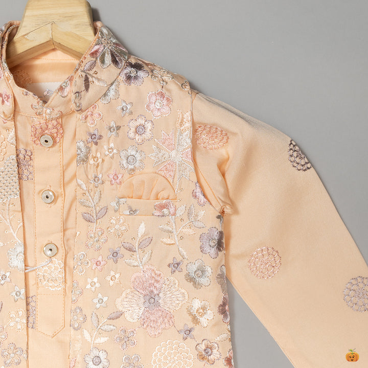Floral Embroidered Kurta Pajama for Boys