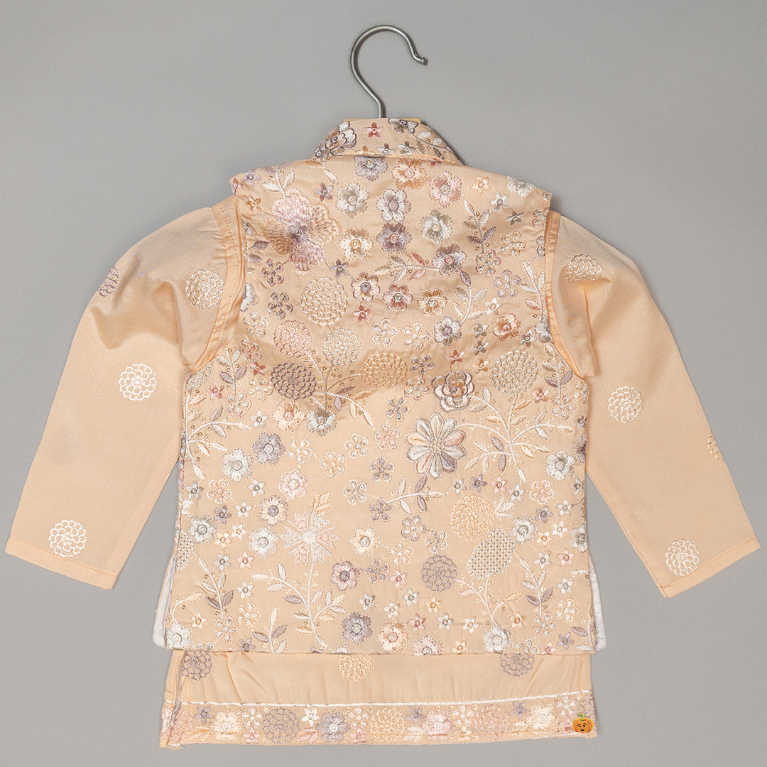 Floral Embroidered Kurta Pajama for Boys