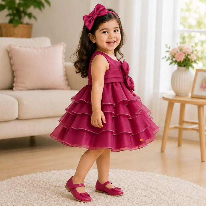 Layered Ruffle Onion Frock for Girls