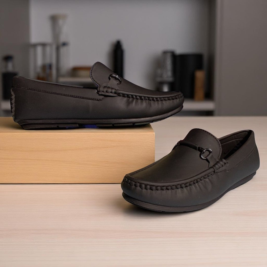 Black Boys Loafer Shoes