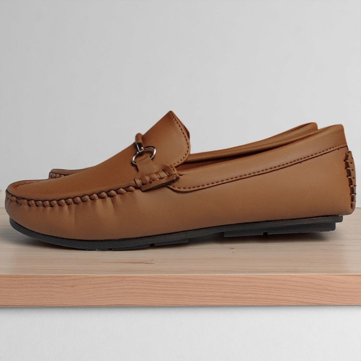 Brown Boys Loafer Shoes