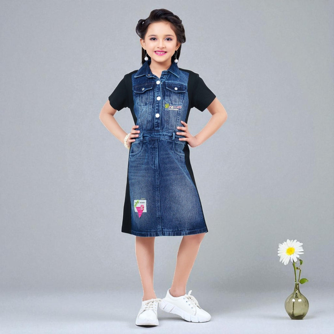 Blue Denim Midi for Girls