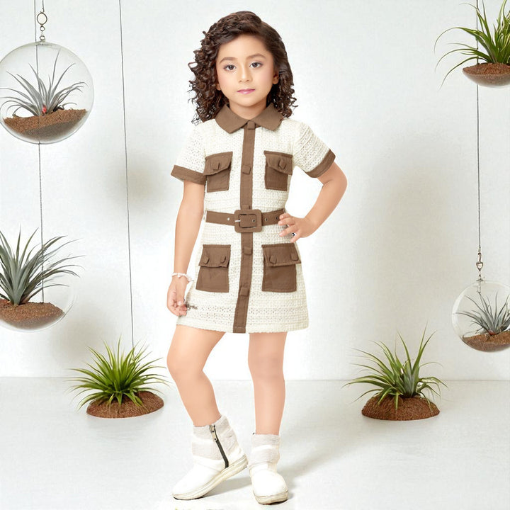 Collared Midi Dress for Girls