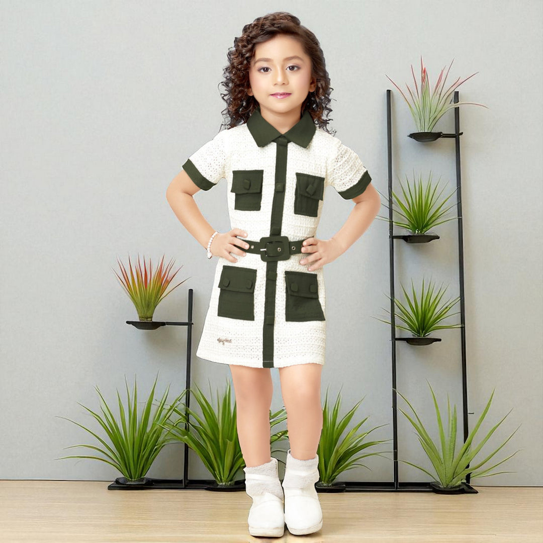 Collared Midi Dress for Girls