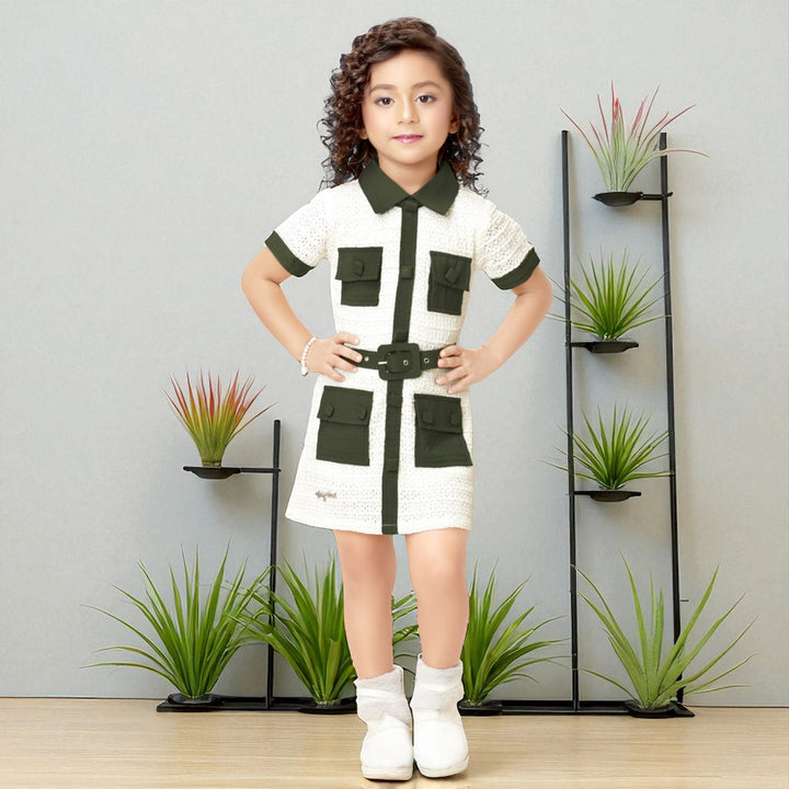 Collared Midi Dress for Girls