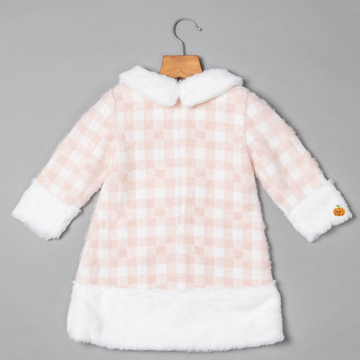 Peach Sequin Girls Midi