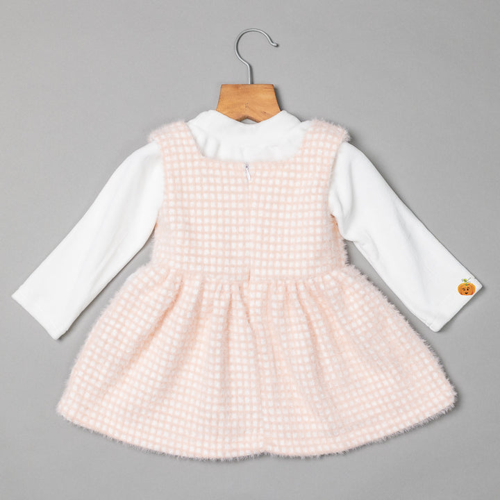 Peach Furry Midi for Girls