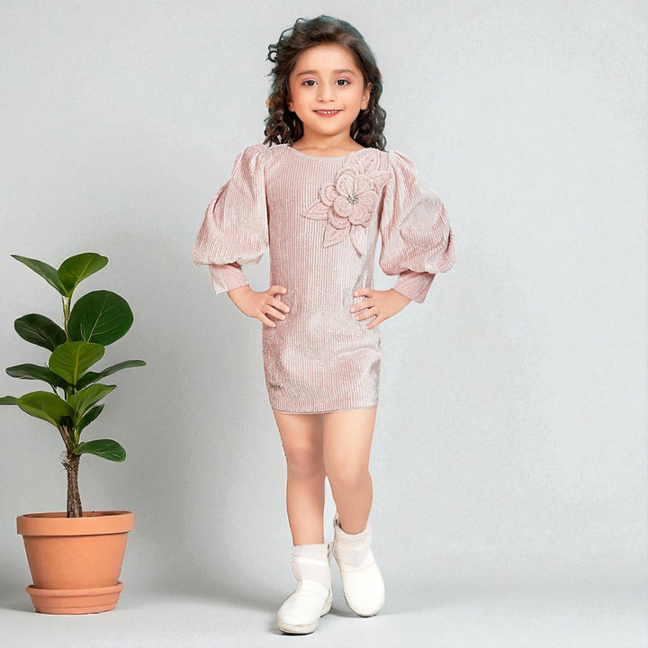 Floral Applique Midi for Girls