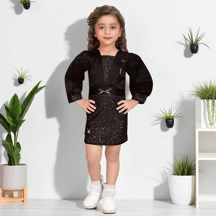 Onion & Black Sequin Midi for Girls