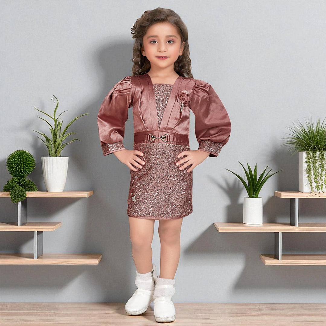Onion & Black Sequin Midi for Girls
