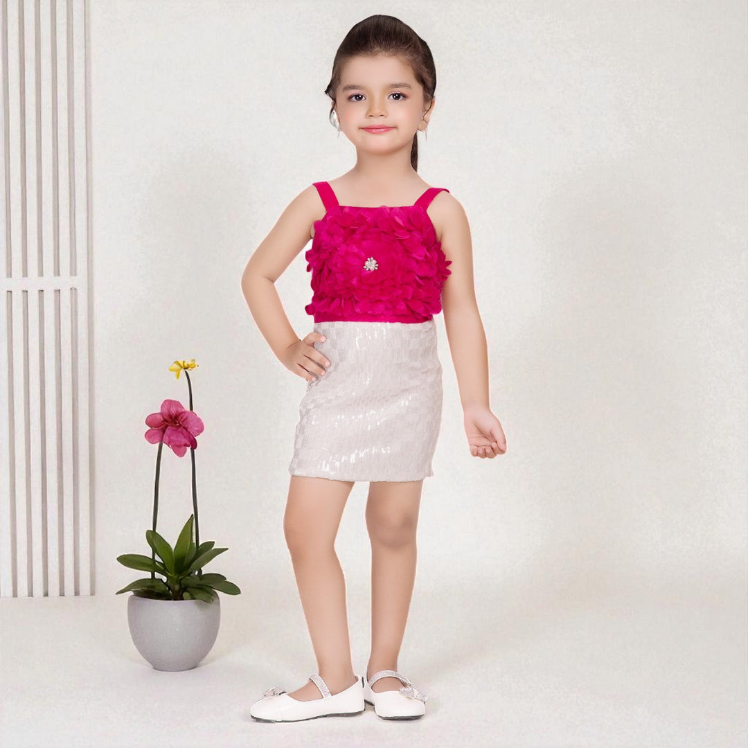 Rani Floral Midi Dress for Girls 