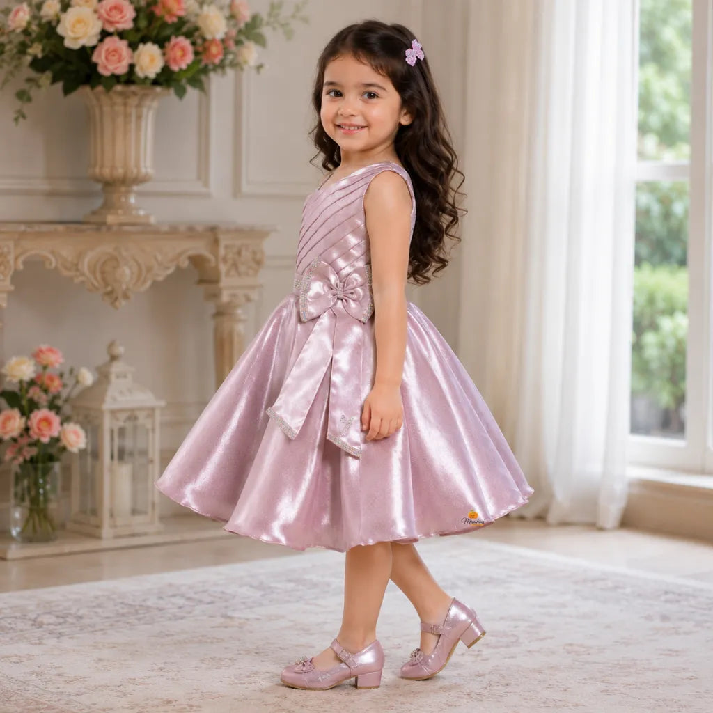 Onion Bow Girls Frock