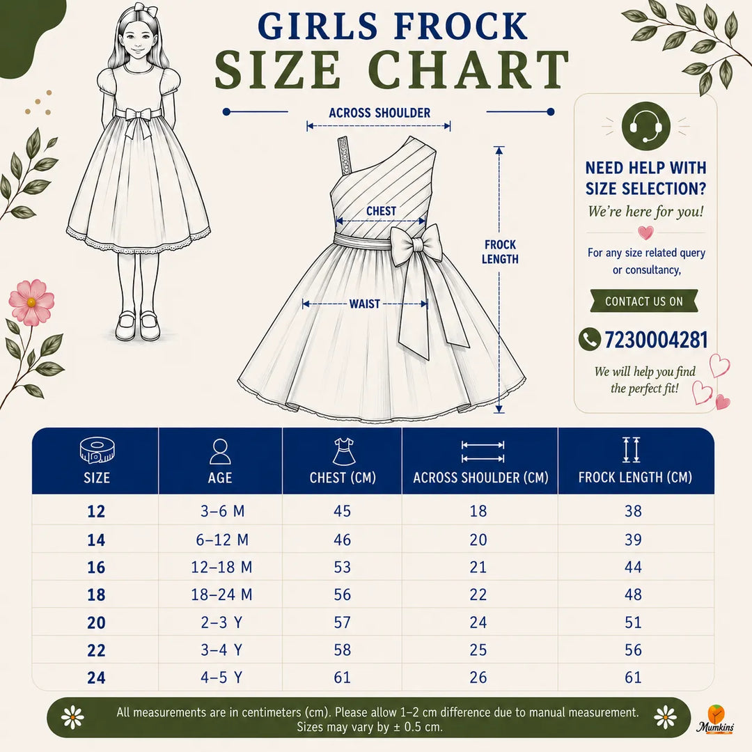 Onion Bow Girls Frock