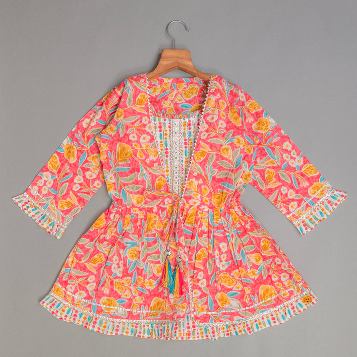 Tomato Girls Sharara Suit with Shrug