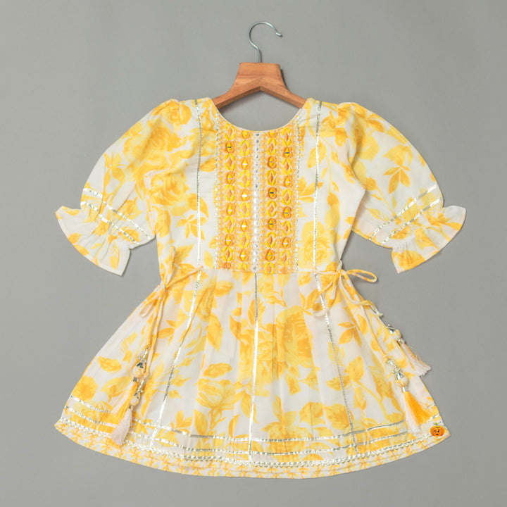 Flutter Sleeves Girls Palazzo Set