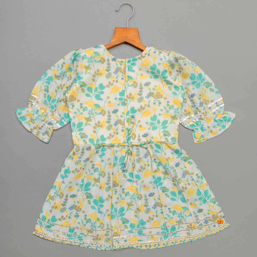 Pista Floral Girls Sharara Suit