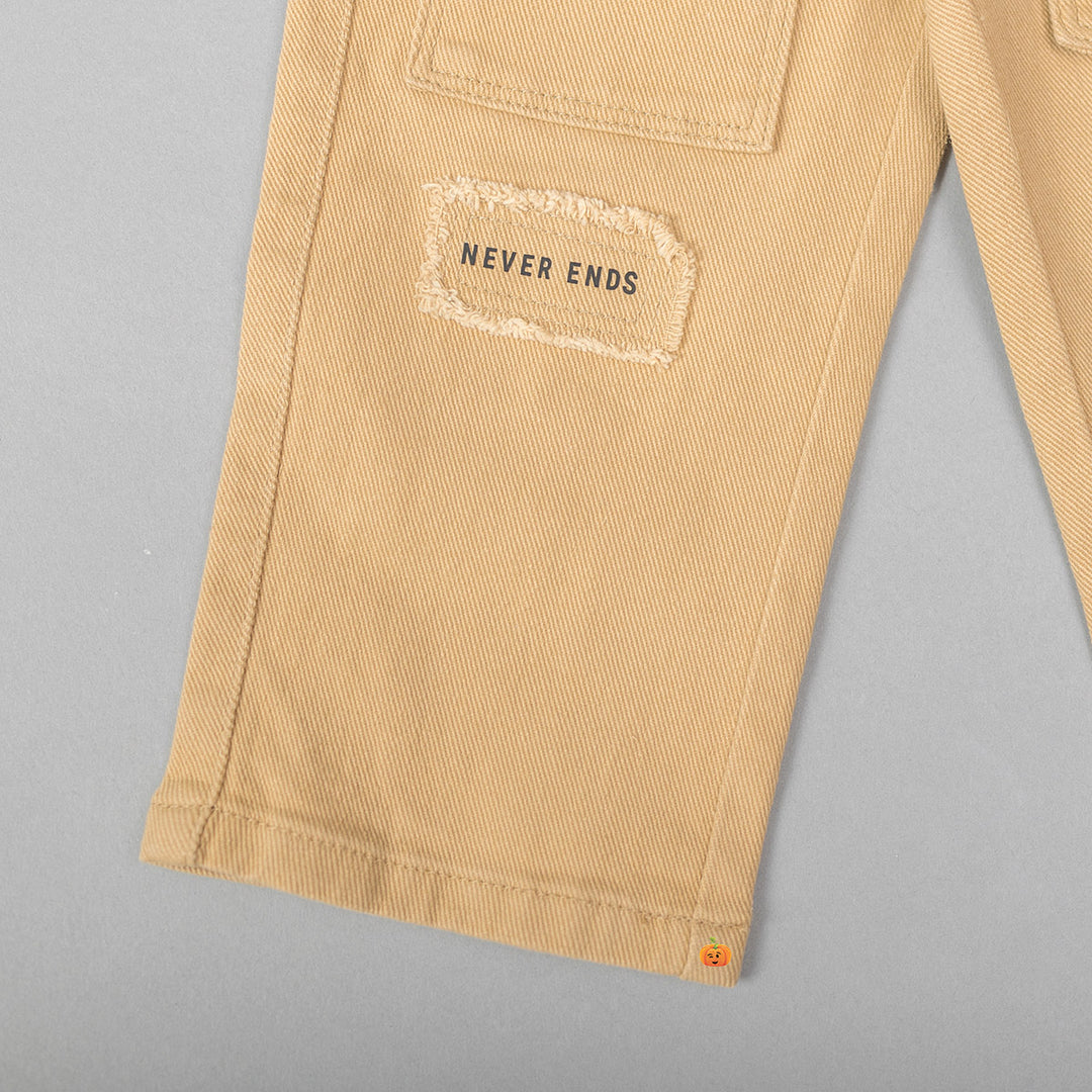 Khaki Girls Cargo Pant