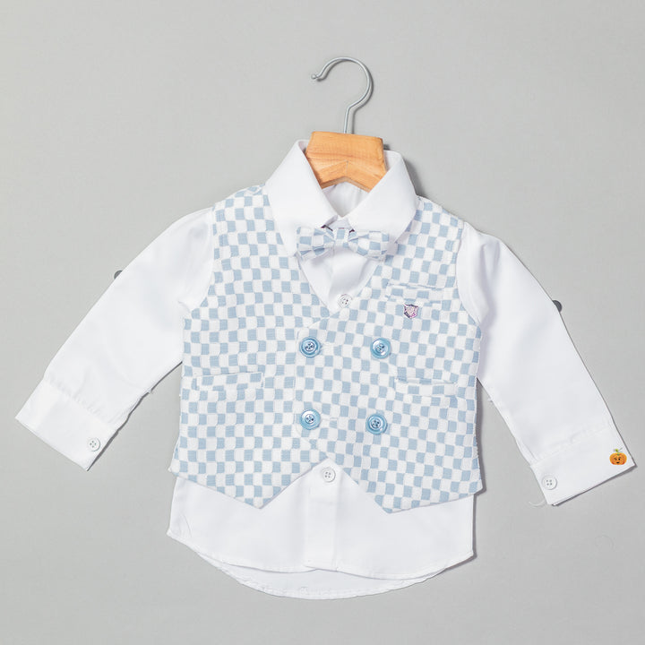Check Patterns Boys Party Wear Dress