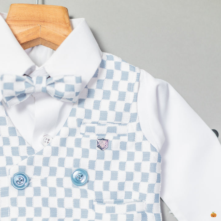 Check Patterns Boys Party Wear Dress