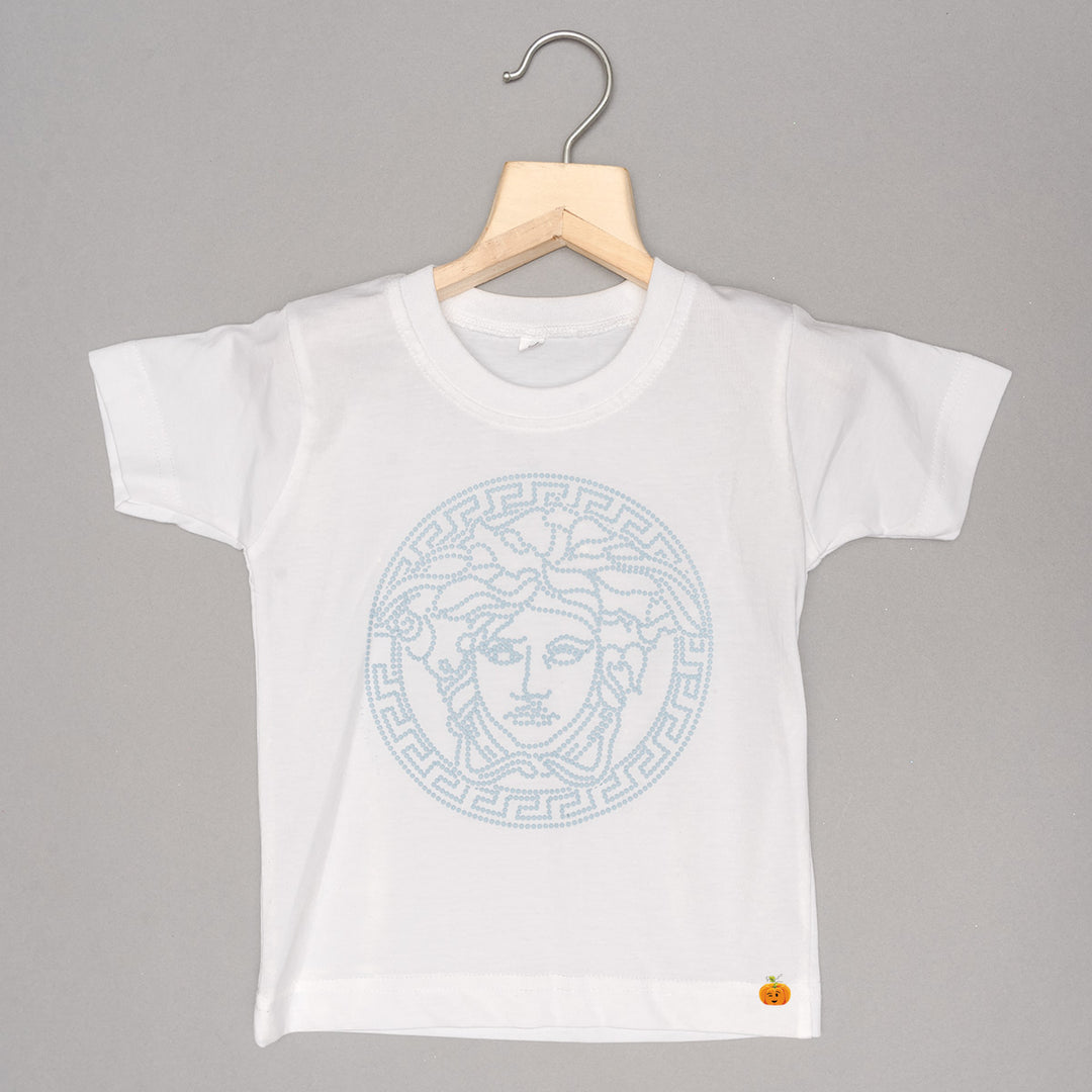 Sky Blue Party Wear Suit for Boys T-shirt