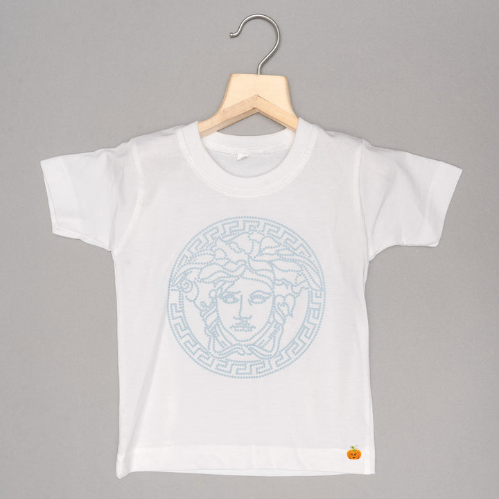 Sky Blue Party Wear Suit for Boys T-shirt