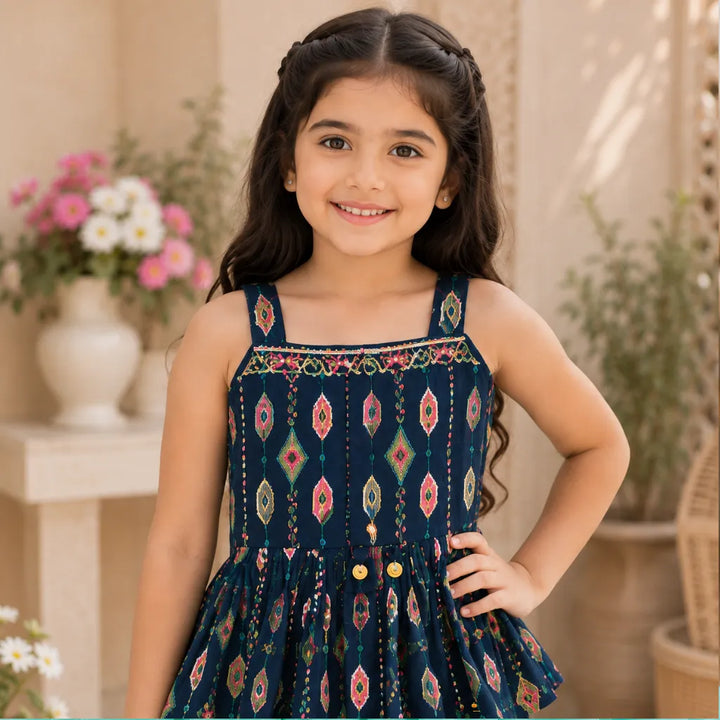 Peplum Kurti with Palazzo for Girls