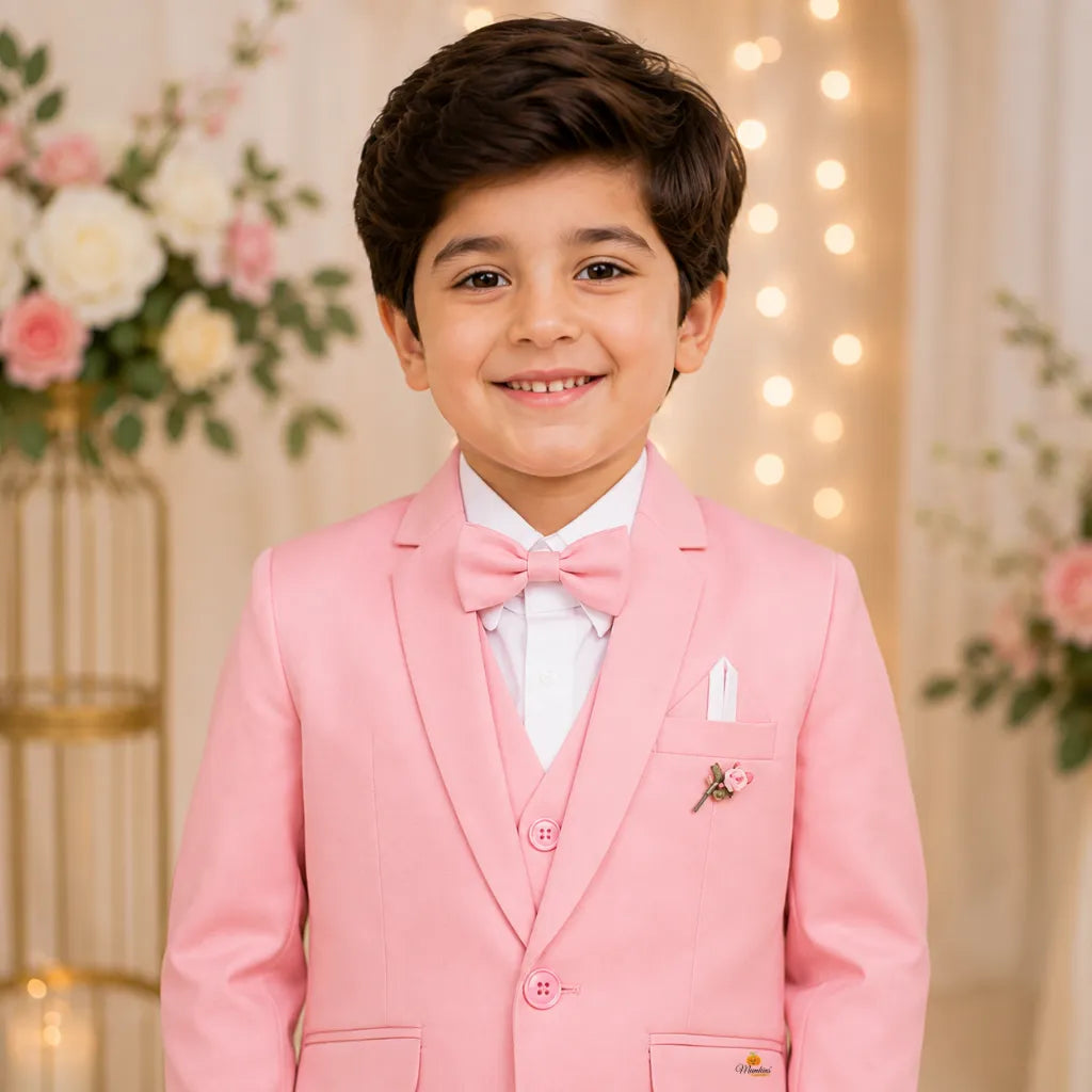 3 Piece Pink Boys Tuxedo