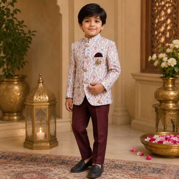 Printed Jodhpuri Suit for Boys